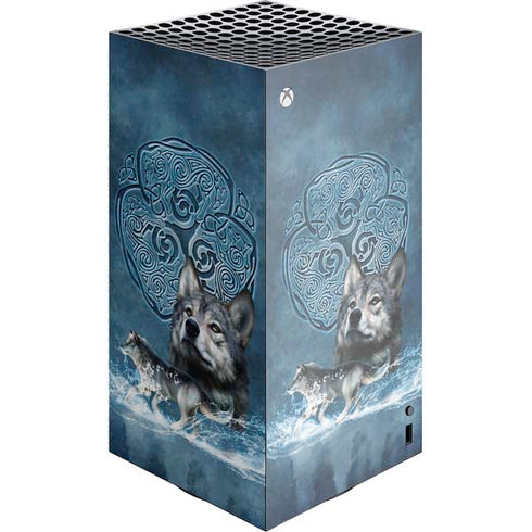 Celtic Wolf by Brigid Ashwood XBox Series X Digital Edition Console Skin
